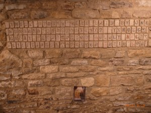 These stones were laid by one hundred of those who through great persecution boldly and conscientiously served their God